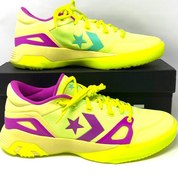 Converse Mens Size 11.5 169513C G4 OX Lemon Venom Hyper Magenta Volt Low Sneaker